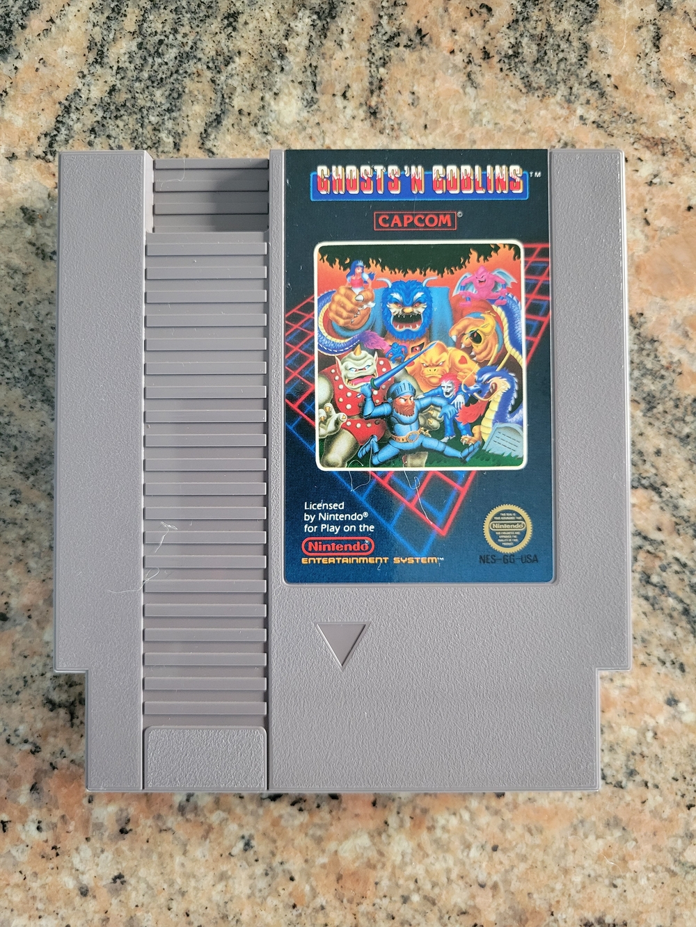 Nintendo (NES): Ghosts 'n Goblins Game w/ Protective Sheath - 5 Screw Edit. $20